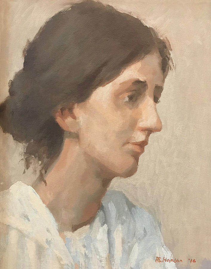 Virginia Woolf Painting by Mike Hanlon - Fine Art America