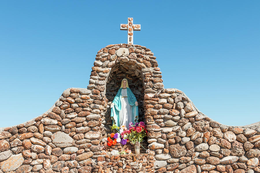 Virgin of St Josephs Church Redford Texas Photograph by SR Green