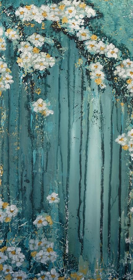 Viridian Bloom Painting by Amy Chenoweth