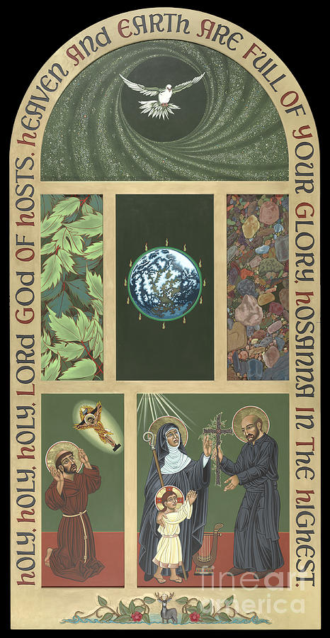St Ignatius Painting - Viriditas - Finding God In All Things by William Hart McNichols