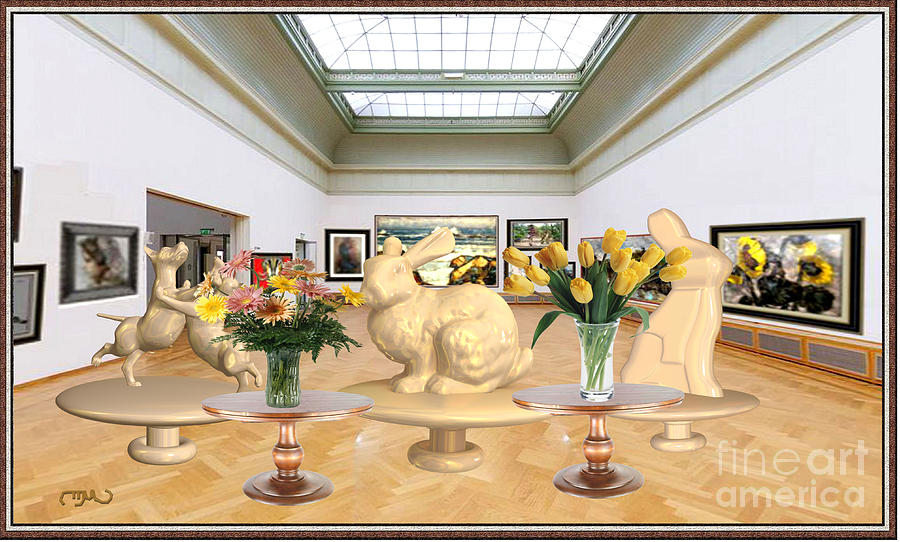 Impressionism Mixed Media - Virtual Exhibition - Statues 2 by Pemaro