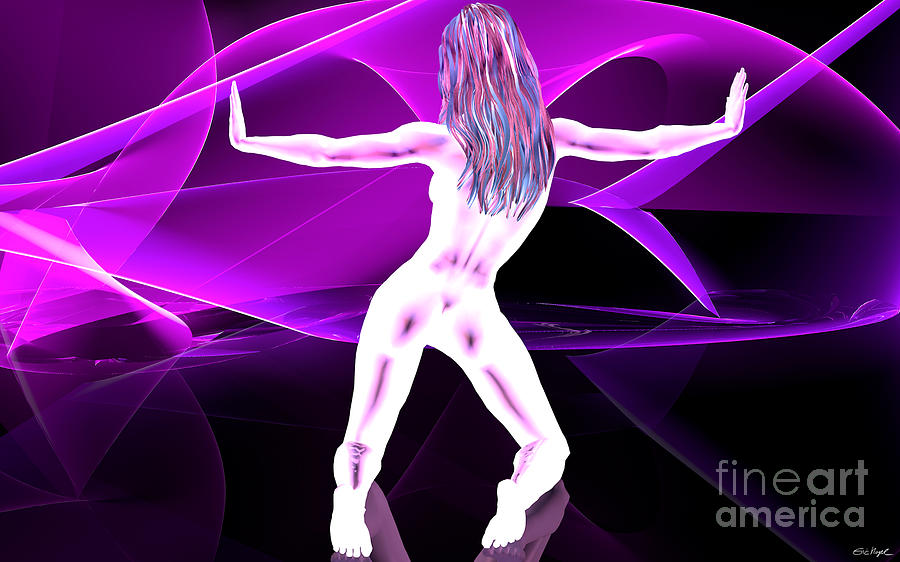 Abstract Digital Art - Virtual Girl by Eric Nagel