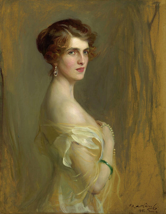 Viscountess Chaplin nee Hon Gwladys Wilson Painting by Philip Alexius ...