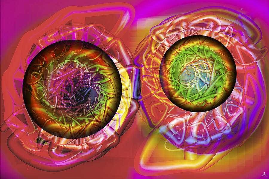 Crazy Digital Art - Vision 42 by Jacques Raffin Crazy Digital Art - Vision 42 by Jacques Raffin