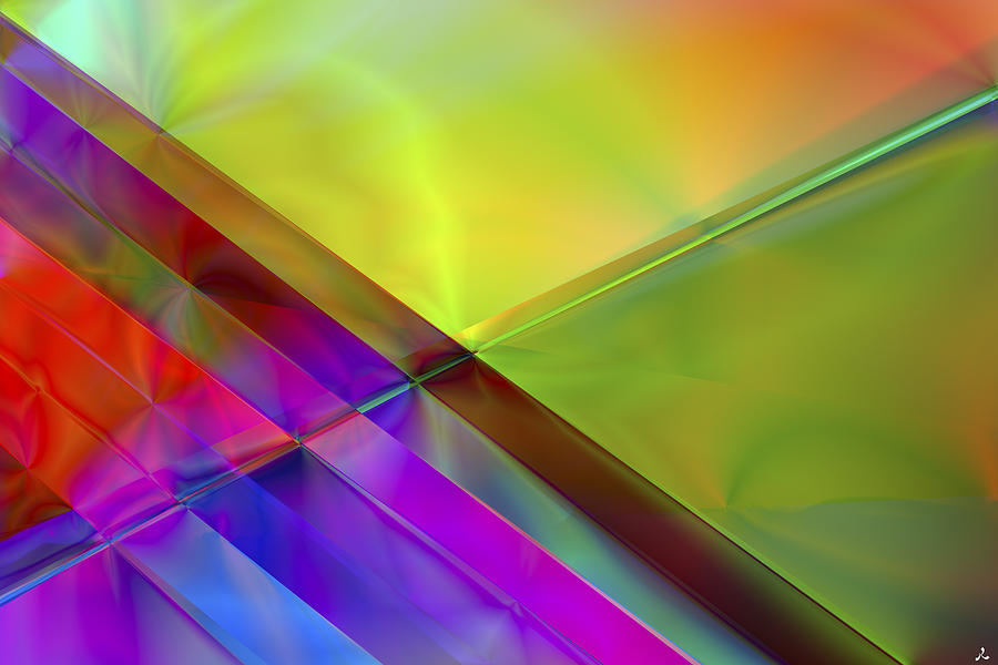 Colors Digital Art - Vision 3 by Jacques Raffin