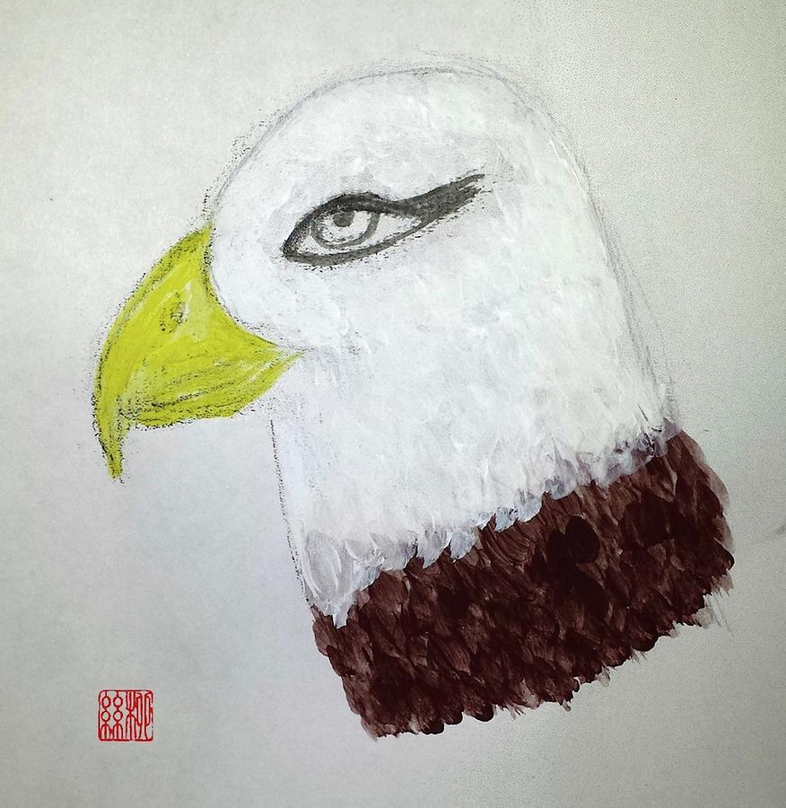 Vision of an Eagle Painting by Margaret Welsh Willowsilk