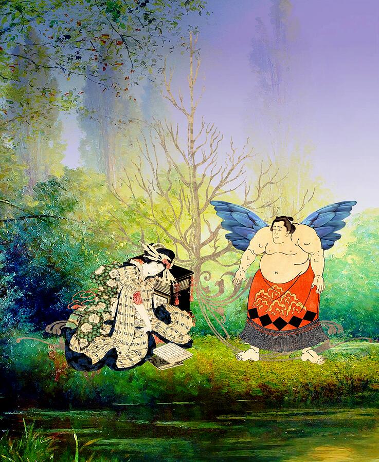 Angel Digital Art - Vision of Angel by Laura Botsford Angel Digital Art - Vision of Angel by Laura Botsford