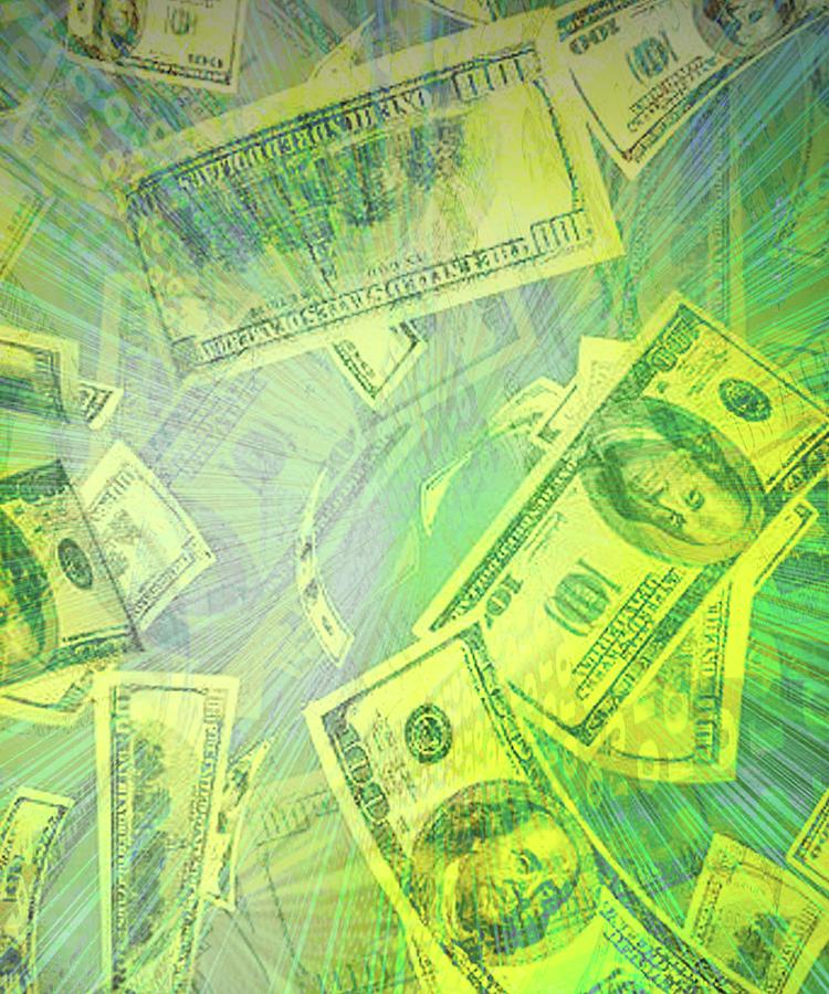 Vision of Money Digital Art by Walter Herrit