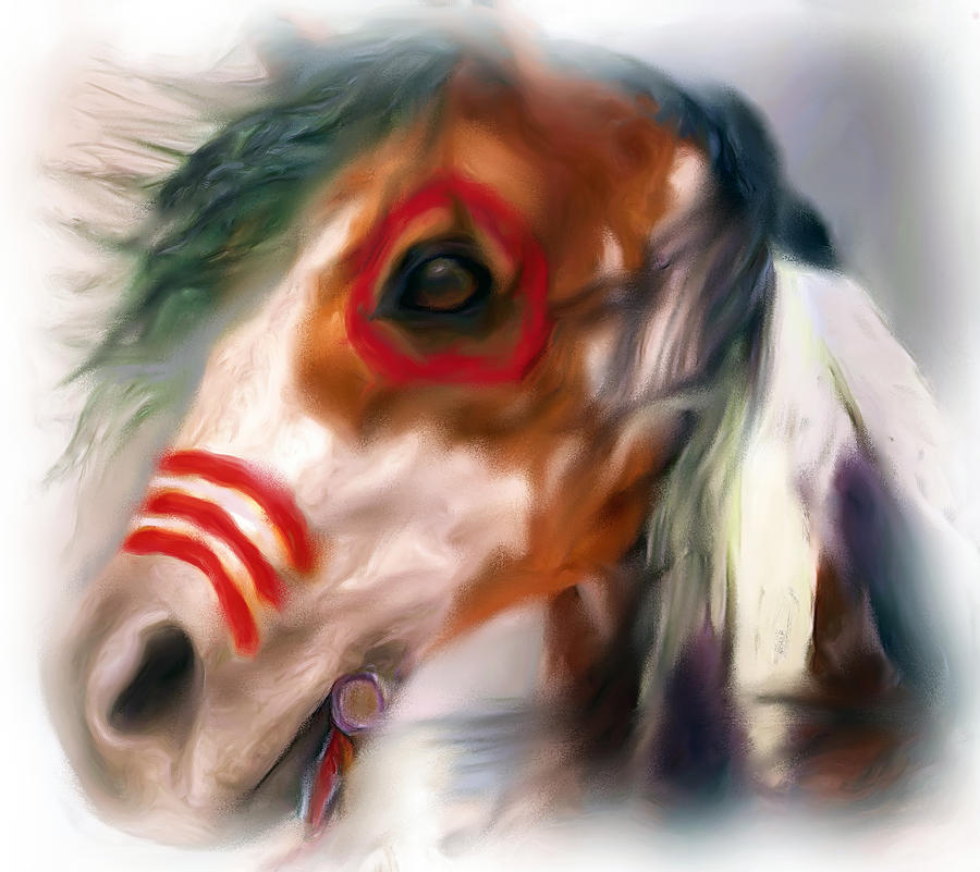 Visionary War Horse Digital Art