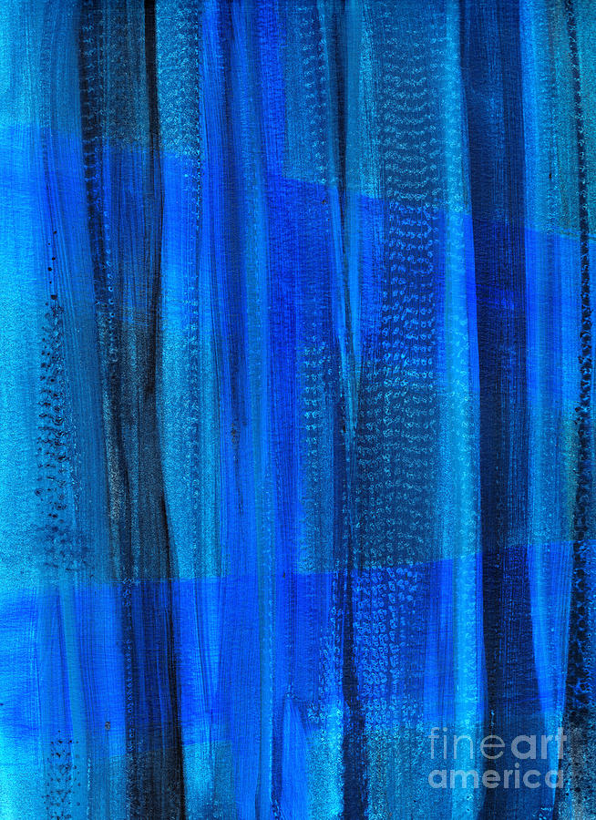 Visions In Blue - Abstract Painting by Hao Aiken