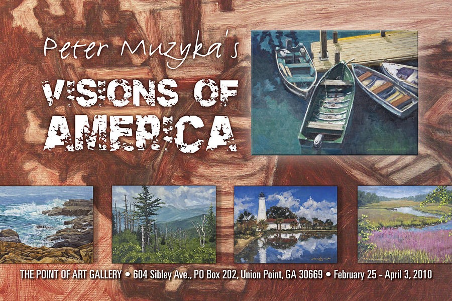 Boat Painting - Visions of America by Peter Muzyka