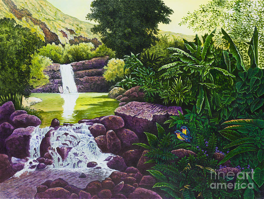 Jungle Painting - Visions of Paradise X by Michael Frank
