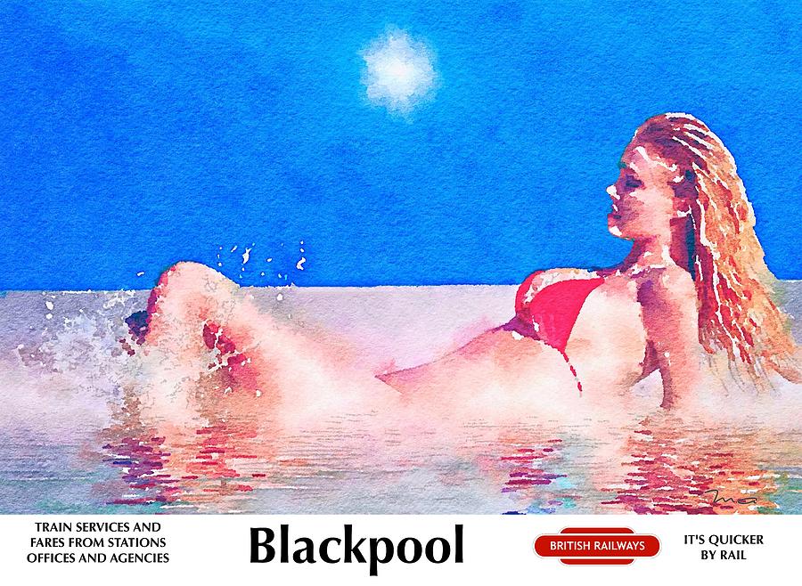 Visit Blackpool Painting by Mark Taylor