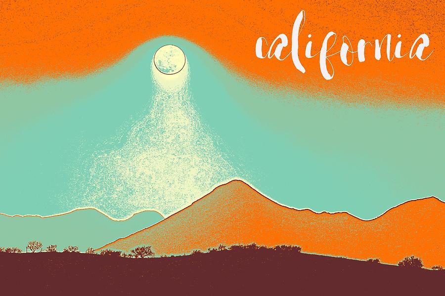 Visit California Travel Poster Painting by Celestial Images