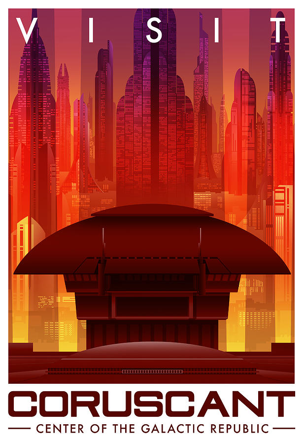 Star Wars Digital Art - Visit Coruscant by Christopher Ables