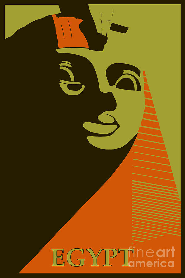Visit Egypt Great Sphinx travel Drawing by Heidi De Leeuw