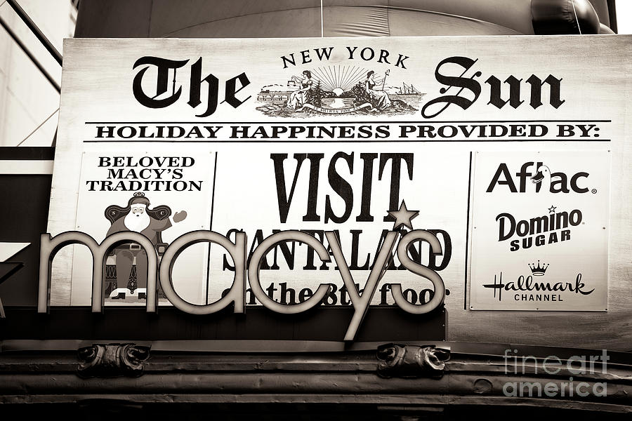 Visit Santaland at Macys in New York City Photograph by John Rizzuto