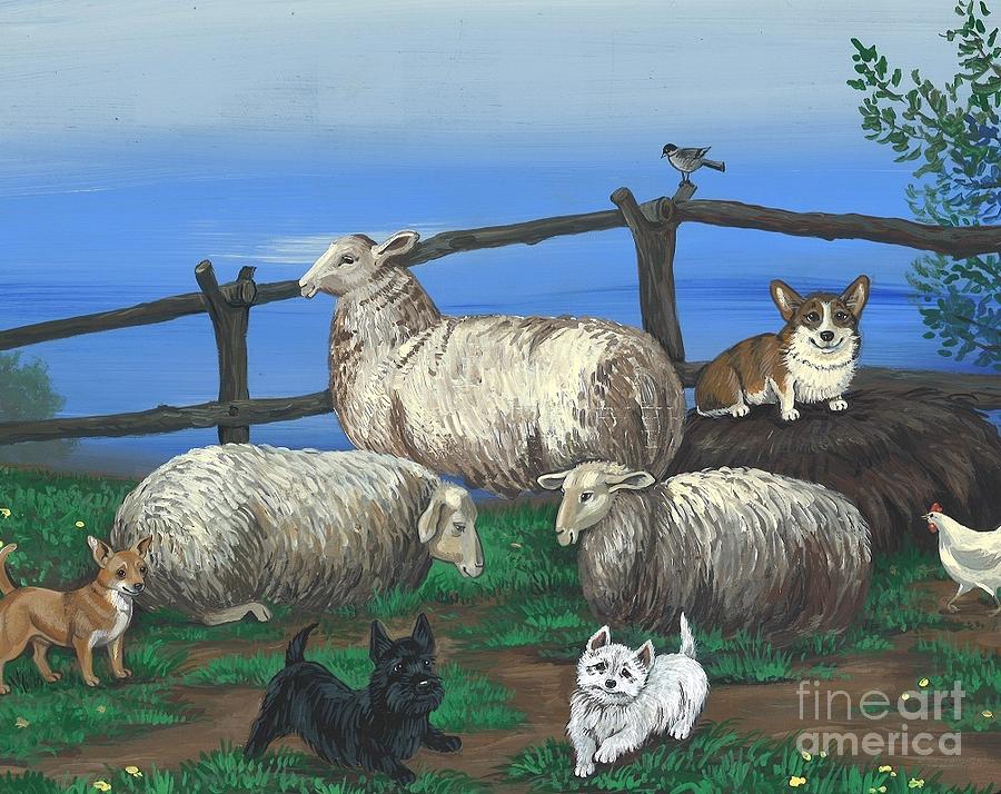 Visit To The Farm Painting by Margaryta Yermolayeva