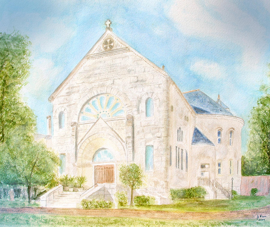 Visitation Monastery Mobile Alabama Painting by Jerry Fair