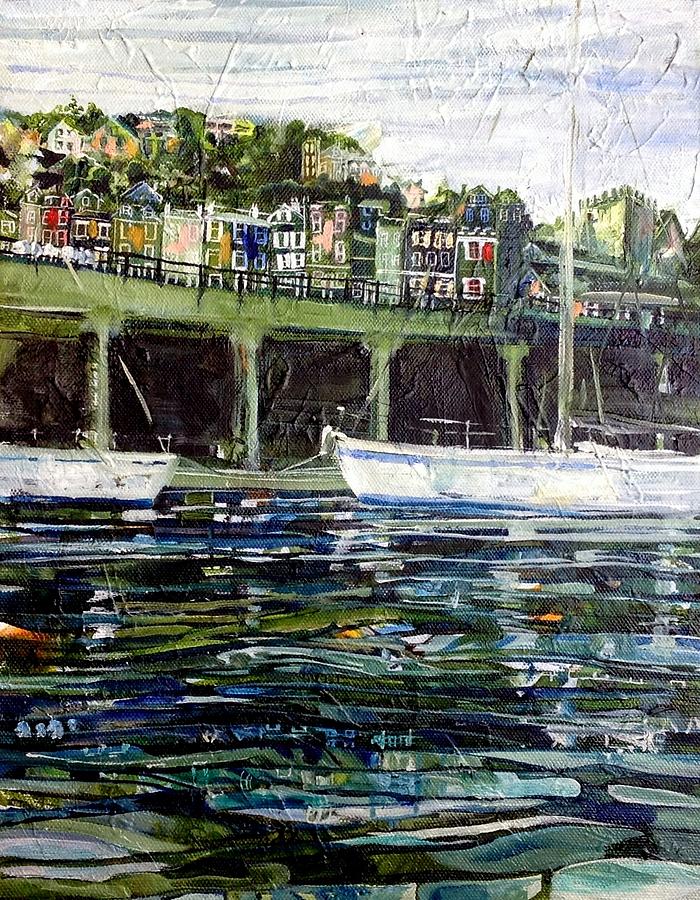 Visitors Quay, Dartmouth Painting by Chris Walker