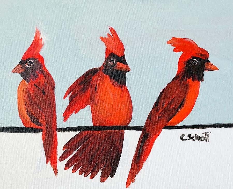 Visits From A Dancing Cardinal by Christina Schott Visits From A Dancing Cardinal by Christina Schott