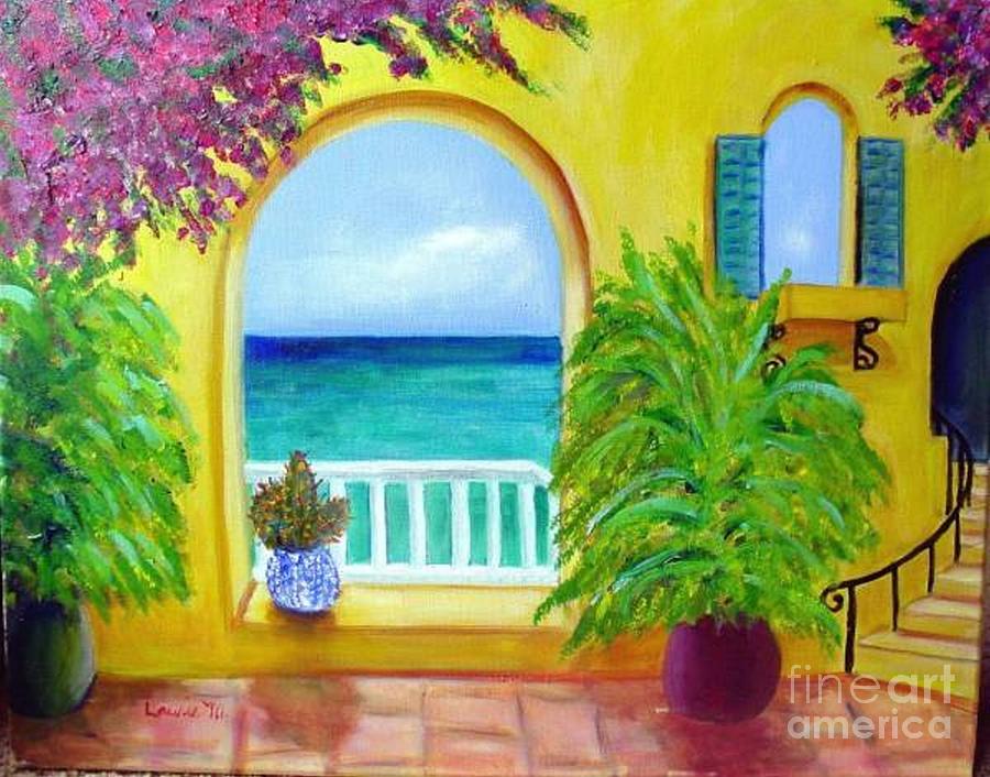 Vista Del Agua Painting by Laurie Morgan