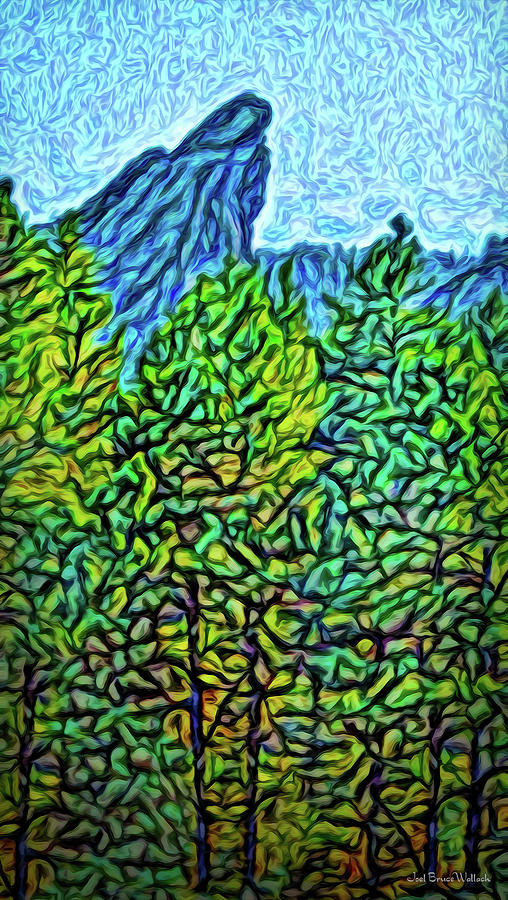Vista Through The Woods Digital Art by Joel Bruce Wallach