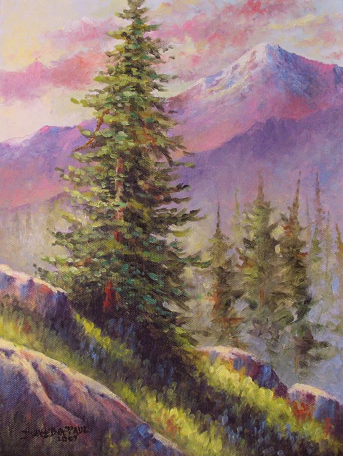 Nature Painting - Vista View by David G Paul