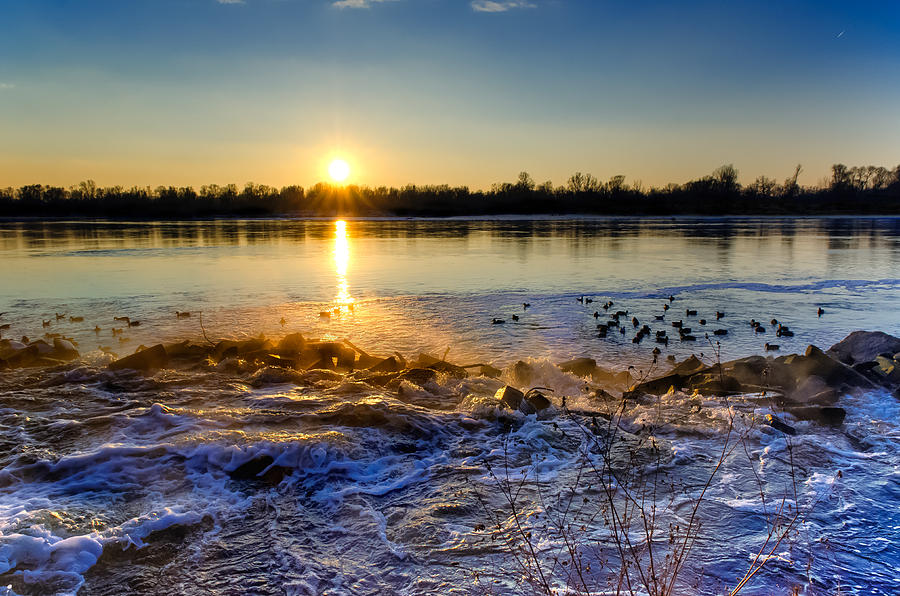 Vistula River Sunset 3 by Tomasz Dziubinski Vistula River Sunset 3 by Tomasz Dziubinski