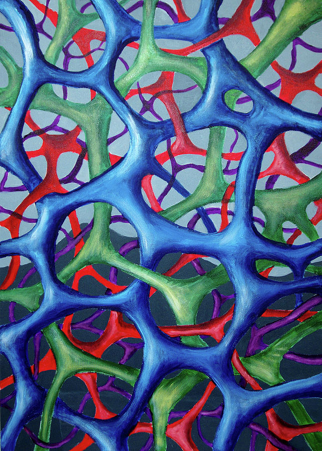 Vital Network III Painting by Nancy Mueller