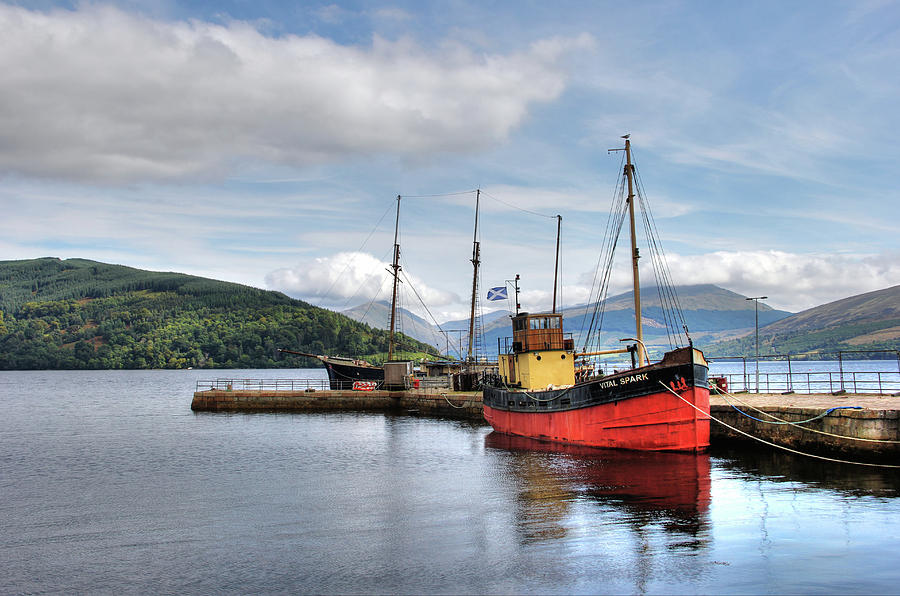 Landscape Photograph - Vital Spark at Inverary, Scotland by Peggy Berger Landscape Photograph - Vital Spark at Inverary, Scotland by Peggy Berger