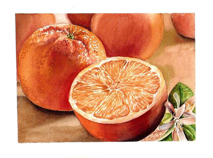 Flowers Still Life Painting - Vitamin C by Irina Sztukowski