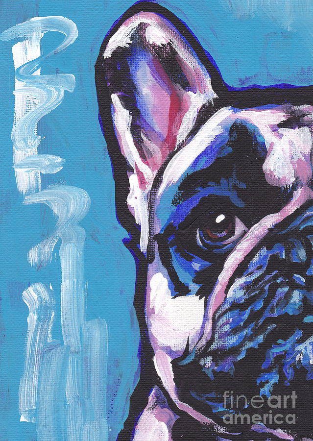 French Bulldog Painting - Viva La Frenchie  by Lea S