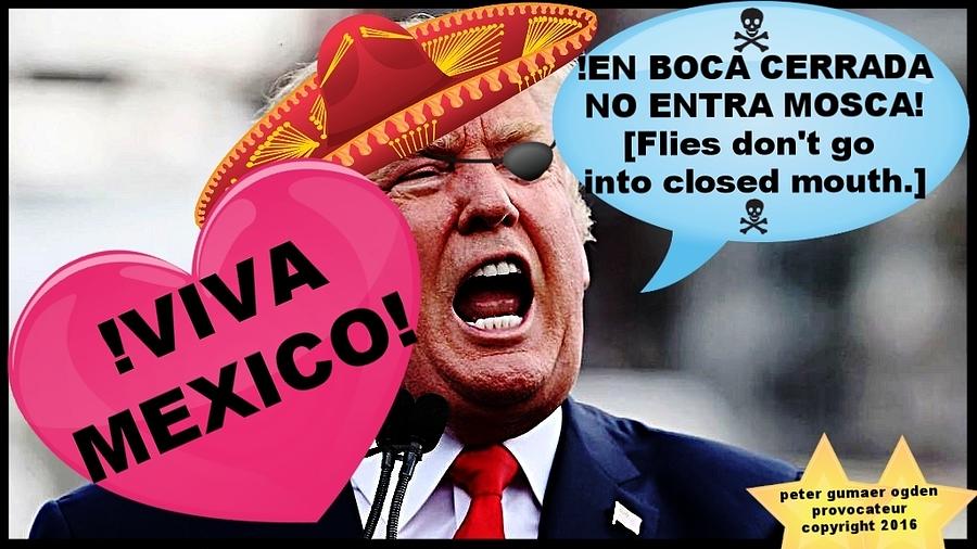 Donald Trump Viva Mexico II Digital Art by Peter Ogden
