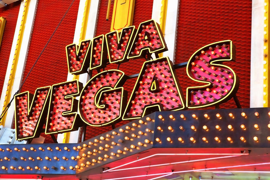 Las Vegas Photograph - Viva Vegas by Art Block Collections