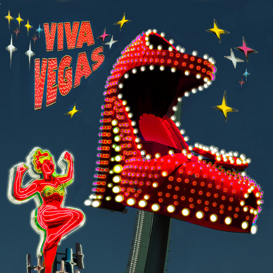 Las Vegas Photograph - Viva Vegas by Jeff Burgess