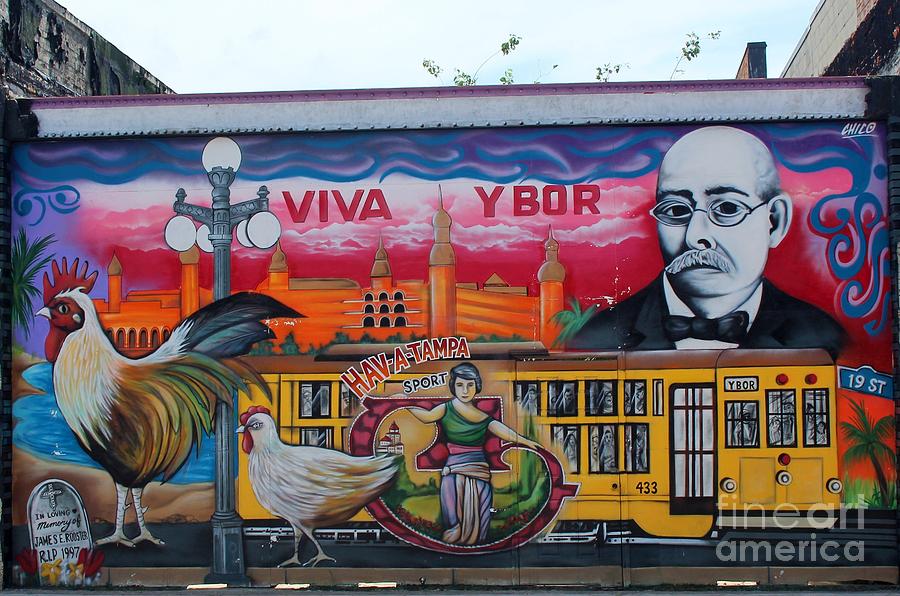 Viva Ybor Mural Photograph by Robert Wilder Jr