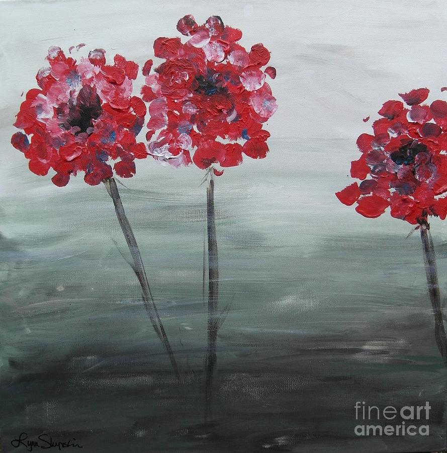 Flower Painting - Vivians Flowers by Lynn Slupski