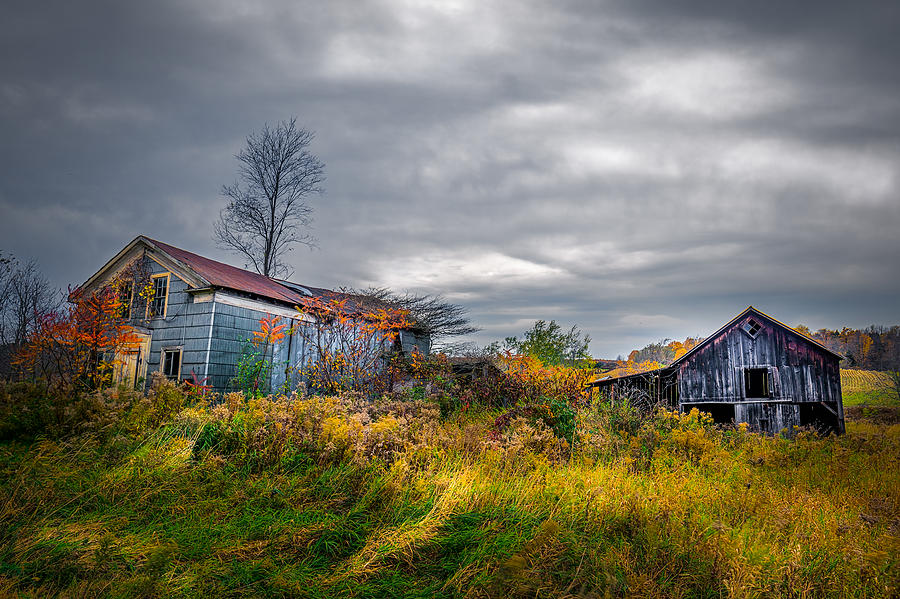 Architecture Photograph - Vivid Farmhouse Memories by Chris Bordeleau