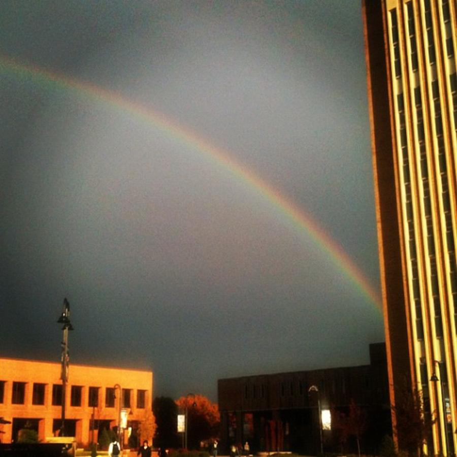 Vivid Rainbow Over Ksu! Photograph by Adam Nowicki