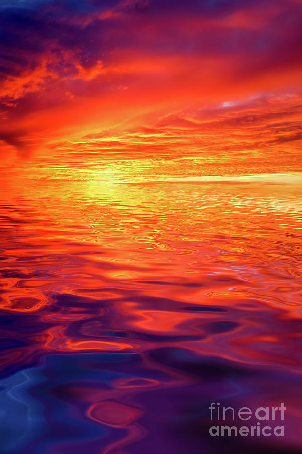 Sunset Photograph - Vivid Reflections 2 by Kaye Menner by Kaye Menner