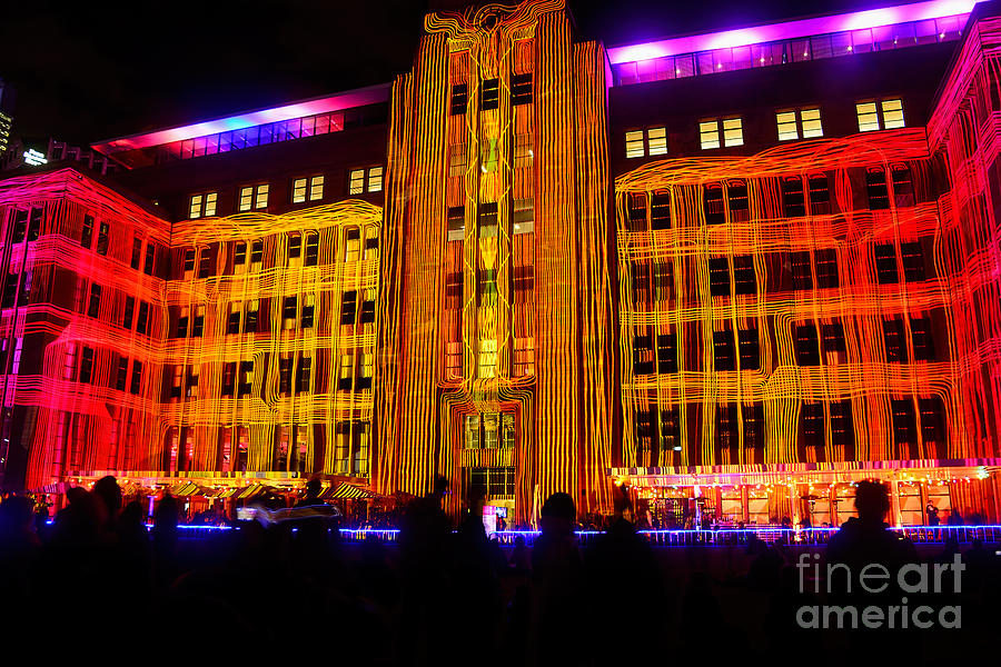 Rope Photograph - Vivid Sydney - Ropes by Kaye Menner by Kaye Menner