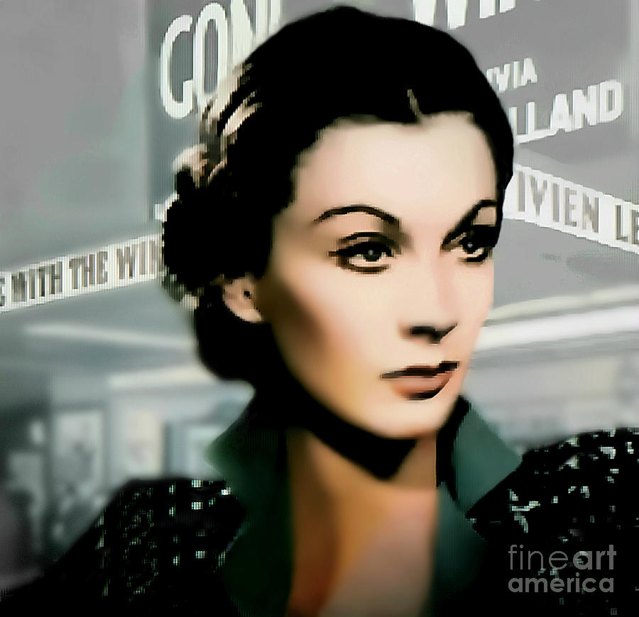  Vivien Leigh - Actress Digital Art by Ian Gledhill