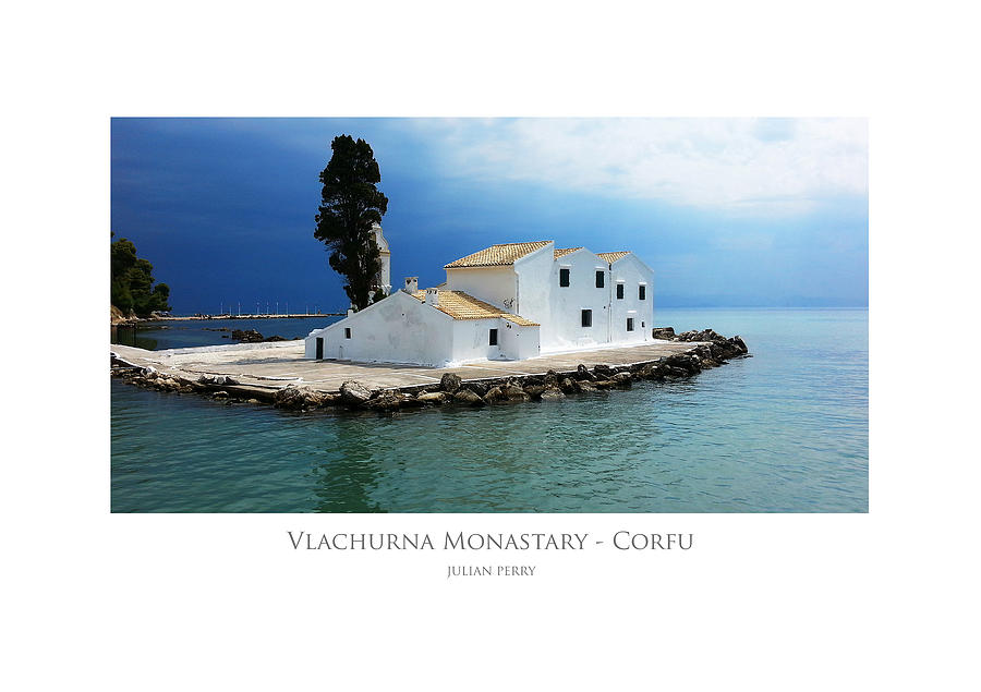 Vlachurna Monastary - Corfu Digital Art by Julian Perry