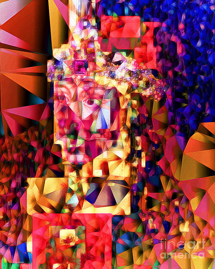 Vlad III The Impaler in Abstract Cubism 20170415 Photograph by Wingsdomain Art and Photography