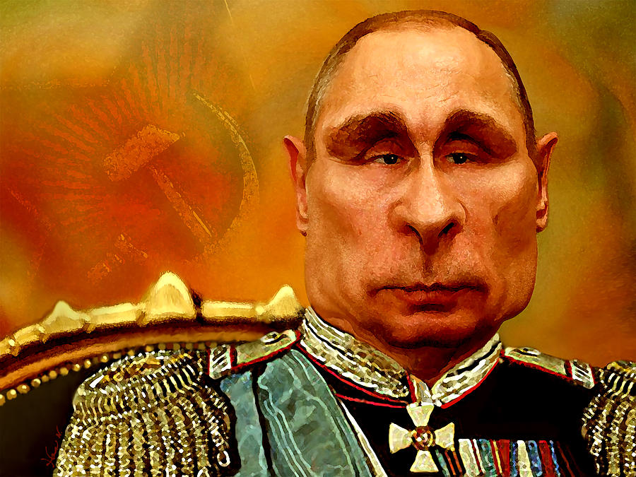 Vladimir Putin Painting by Hans Neuhart