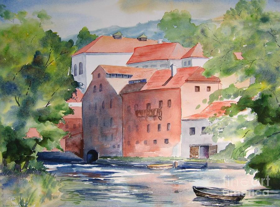 Vlatava Mill Painting by John Nussbaum