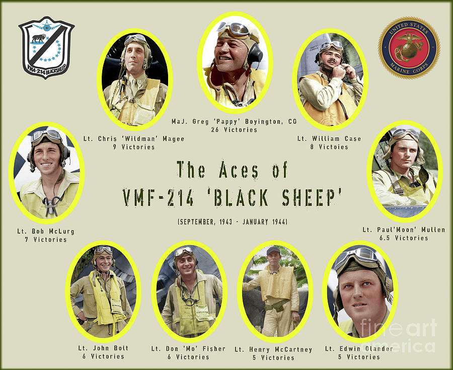VMF-214 Black Sheep Ace v1 Photograph by Craig Kelsay