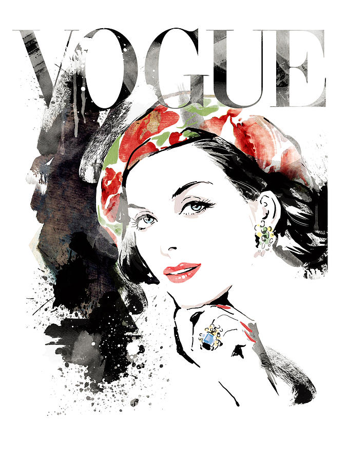 Vogue 4 Painting by Unique Drawing - Fine Art America