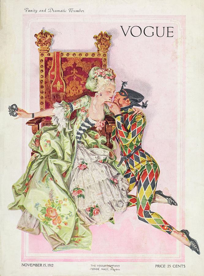 Vogue Cover Featuring An Eighteenth Century Photograph by Frank X Leyendecker